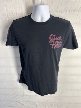 Give Me Hell Black Short-Sleeve Graphic Tee - Men